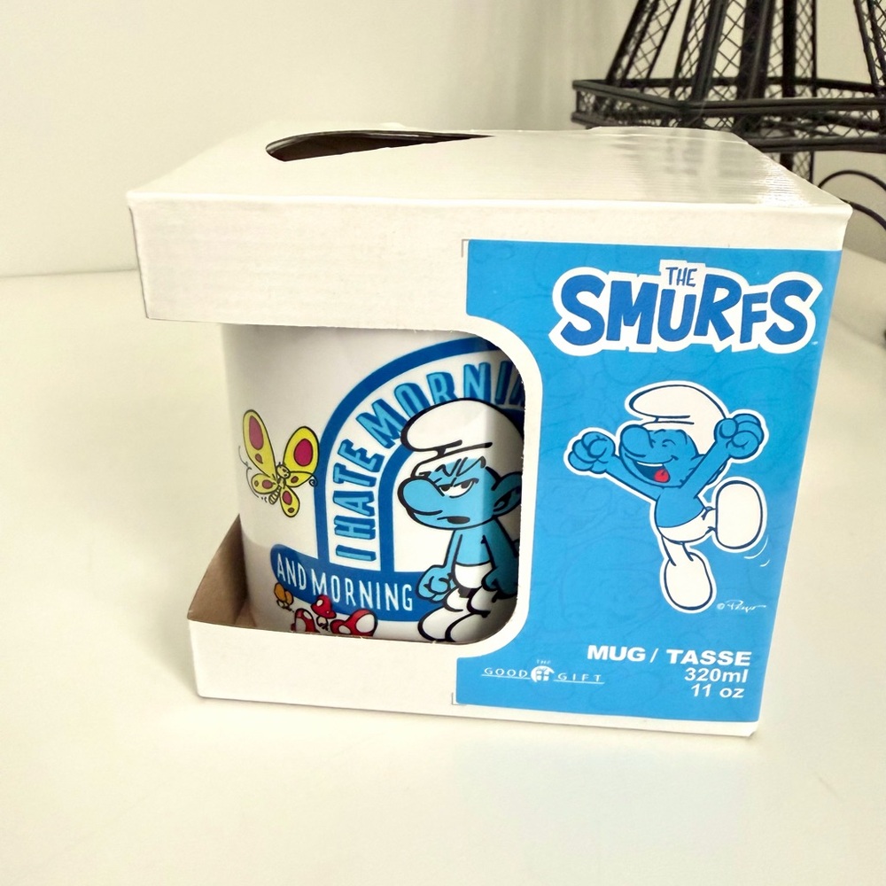 2 for  $12 The Smurfs  Coffee Mug white an blue